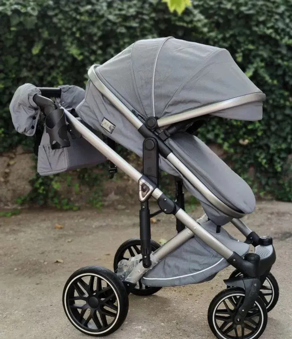 Детская коляска Luxmom F2A 3в1 (серый)