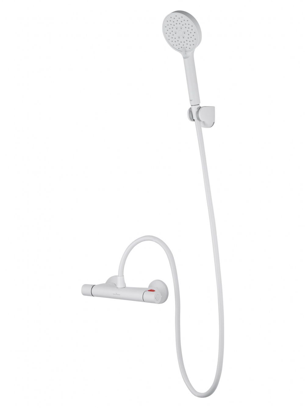 Смеситель для душа с термостатом WONZON & WOGHAND INN 5, Белый матовый (WW-B1005-A-MW)