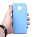 Панель матовая Soft Touch для Samsung Galaxy A6 (2018), 010659 Светло-серый