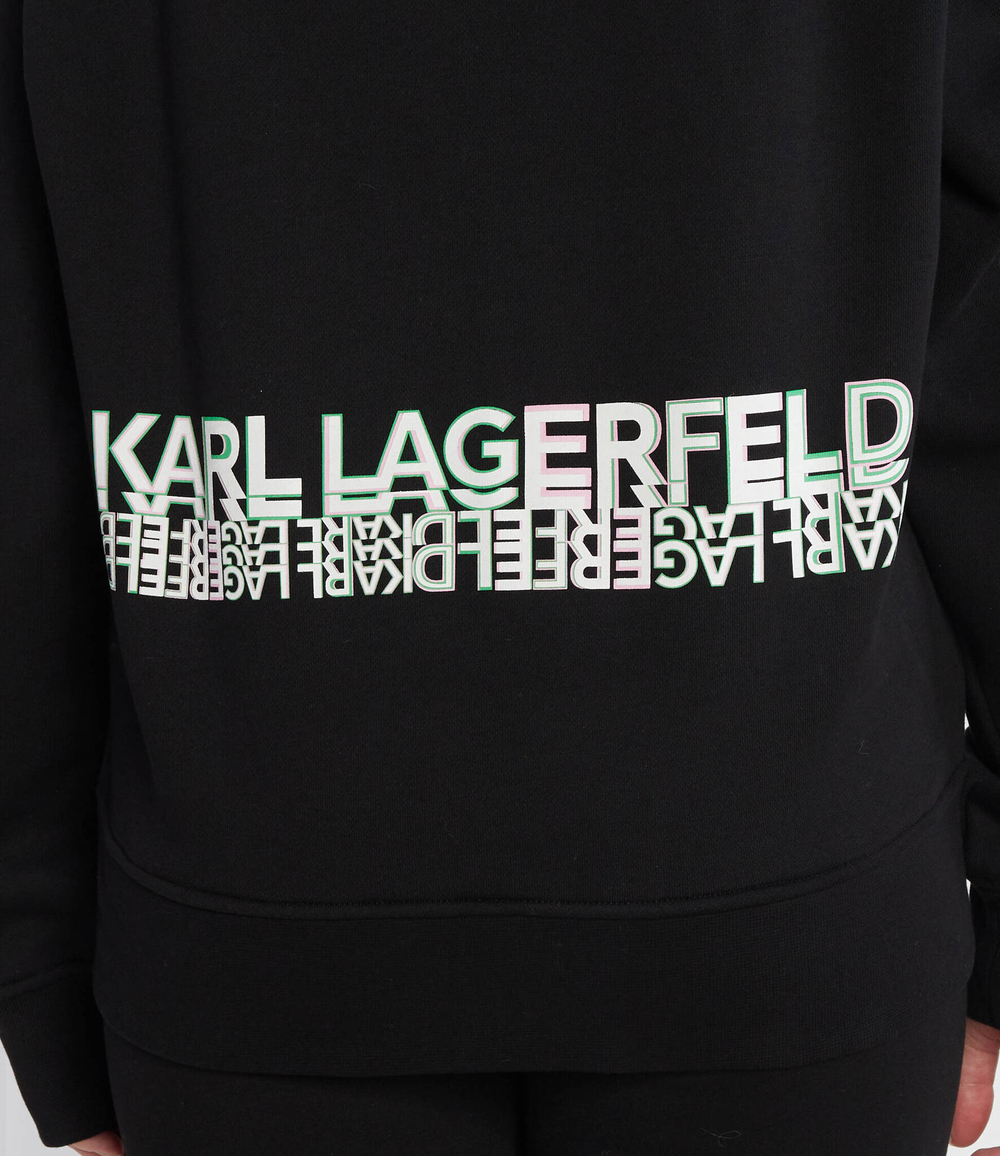 Худи seasonal logo hoodie Karl Lagerfeld - черный(235W1812)