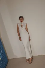 Платье миди "Гретта", Белый