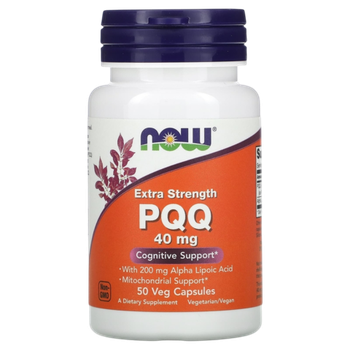 Now Foods PQQ 40 mg 50 Veg Capsules , Пирролохинолинхинон