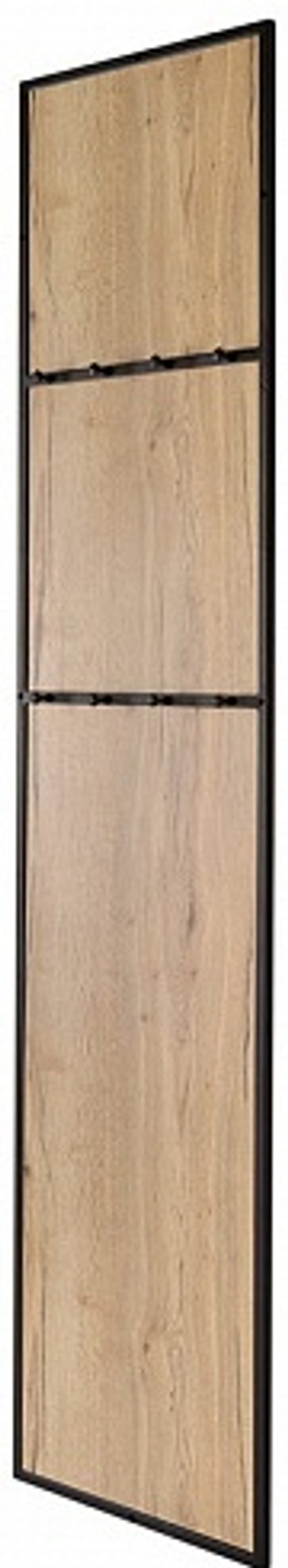 4009303h Панель для прихожей с вешалкой Loft Дуб натур. 500*20*2300/Сталь труба 20мм/Цвет черный муа