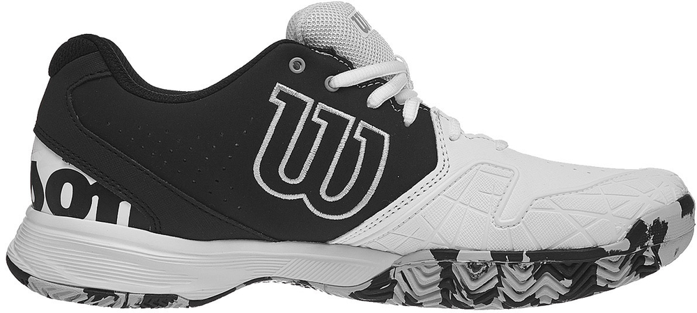 Мужские кроссовки теннисные Wilson Kaos Devo - white/black/pearl blue