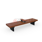 Лавка Rail Road 03 продольная с подлокотником