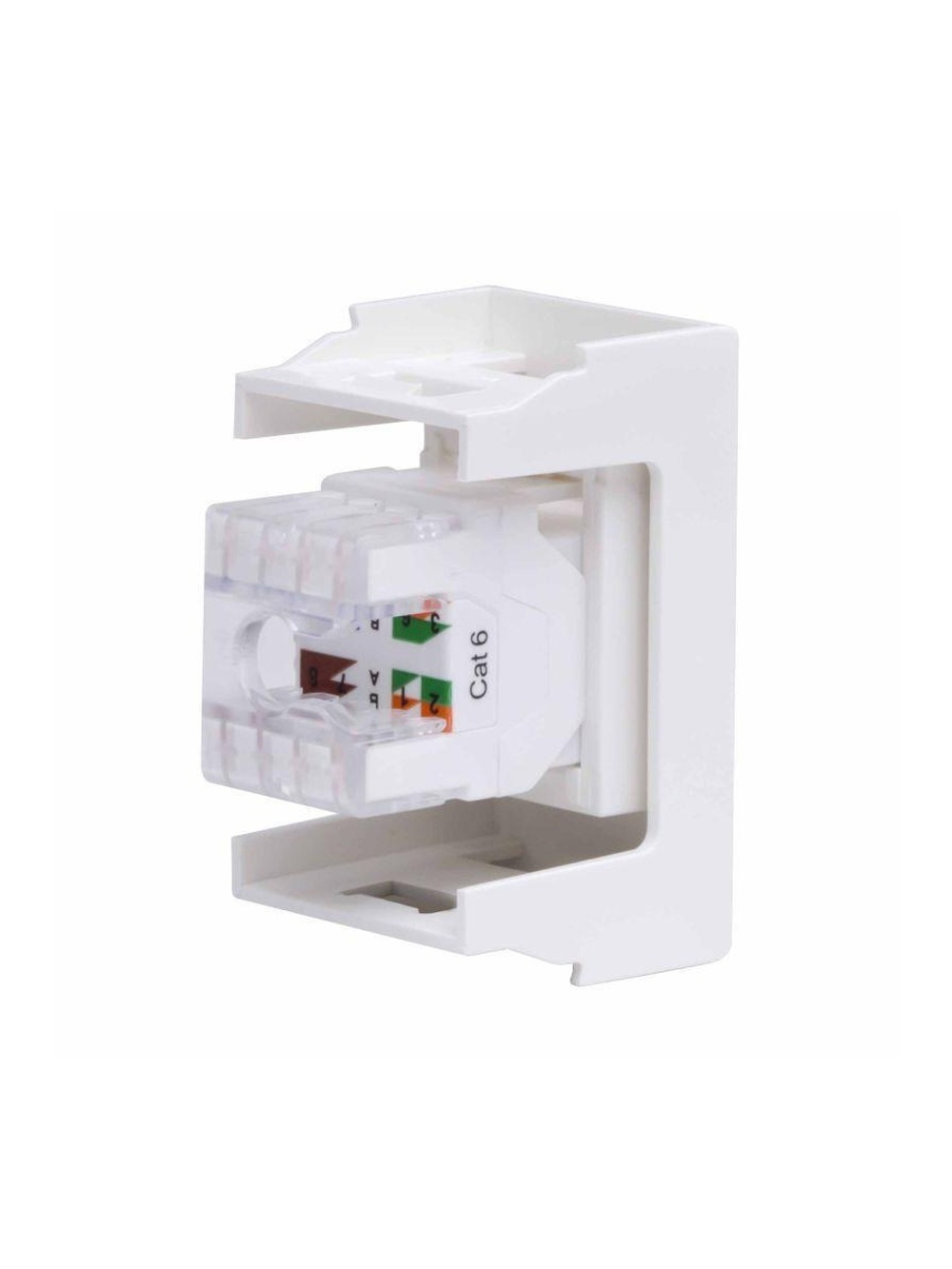 Розетка компьютерная 1-м 1мод. Viva RJ45 кат.6 бел. DKC 45058
