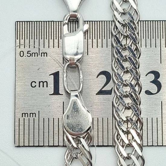 Цепочка. Тройной ромб 6 мм