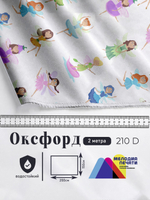 Оксфорд с принтом 2 метра №3 210 D