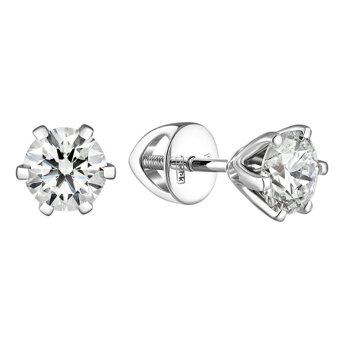 Серьги-пусеты  2.010 ct