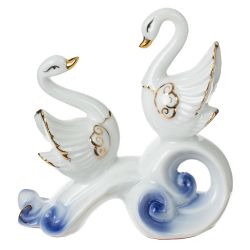GAEM Фигурка декоративная "Лебеди", L11,5 W6,5 H10,5 см