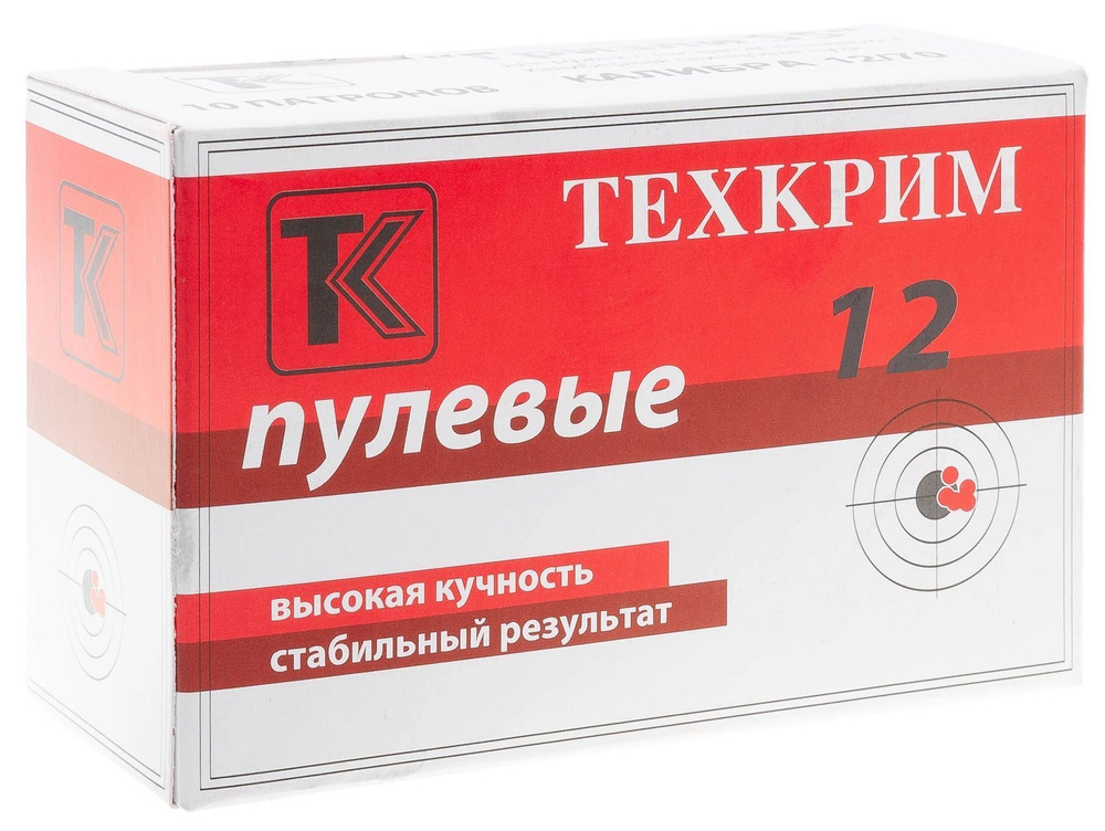 Патрон 12/70 Техкрим пуля Гризли 35, коробка 10 шт.