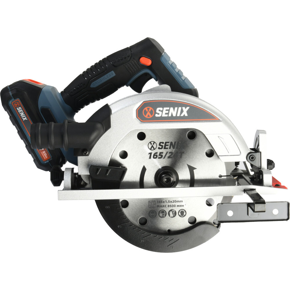 Пила циркулярная аккумуляторная SENIX PSCX2-M5-EU SET 1акб, зу