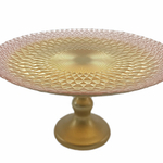 Тарелка на ножке 28см «Барокко голд»