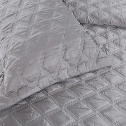 Покрывало 230х250 и 2 наволочки Sofi De MarkO Шармель серо-голубое Китай фото