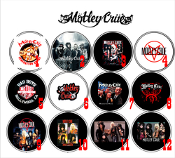 Значок Motley Crue 36 мм ( в ассортименте )