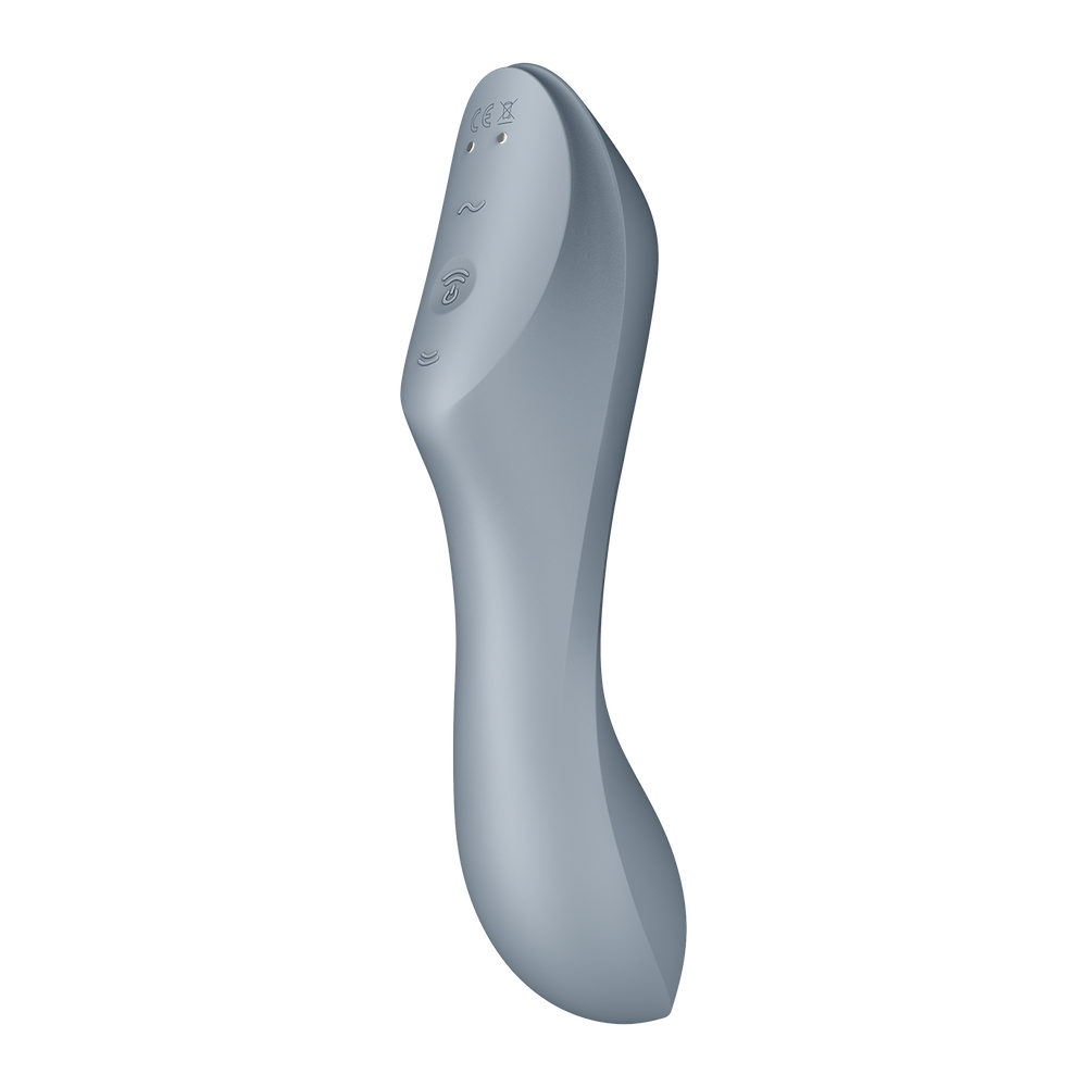 Вакуумно-клиторальный вибромассажер Satisfyer Curvy Trinity 3, серый