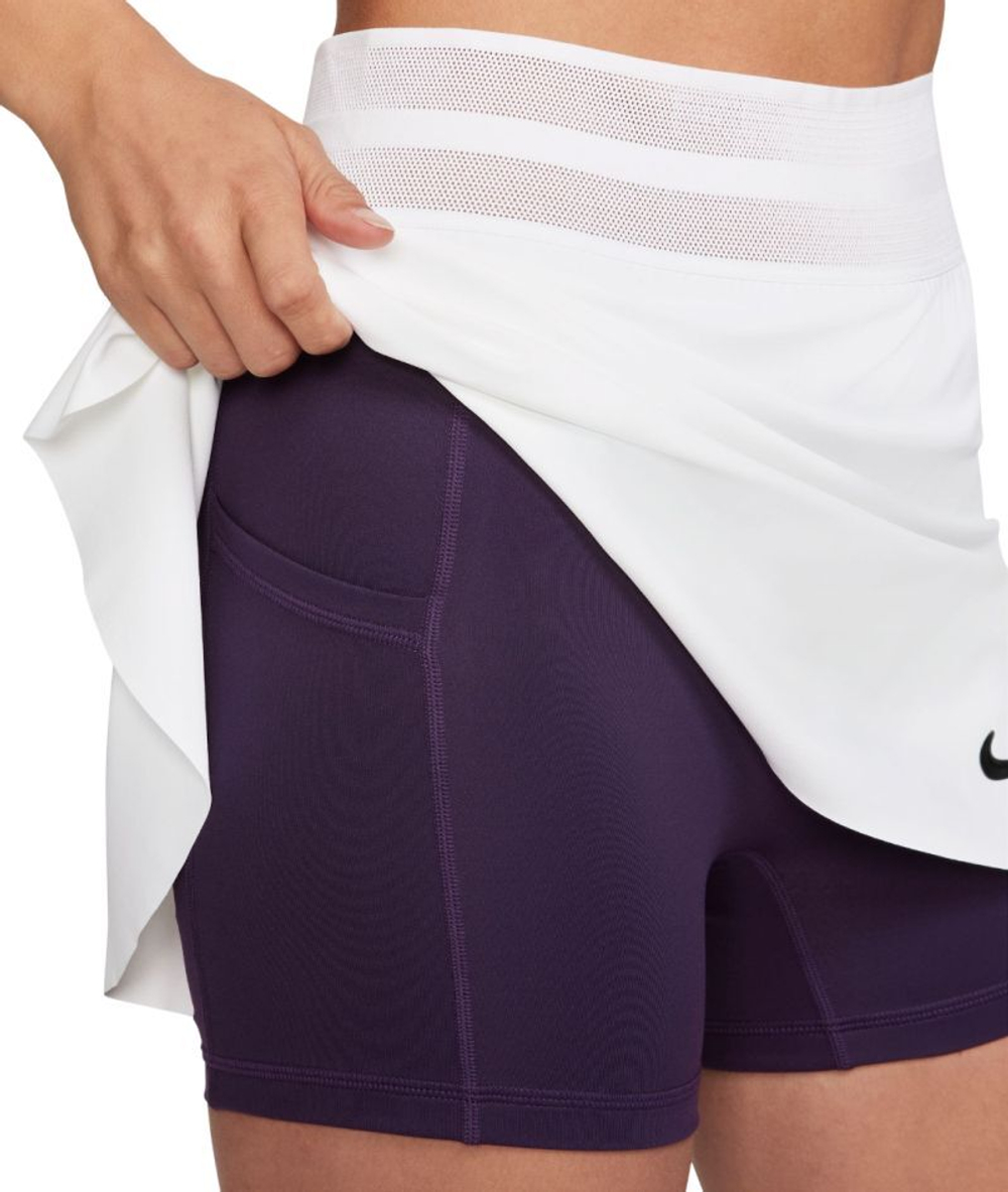 Теннисная юбка Nike Court Dri-Fit Slam Tennis Skirt - белый