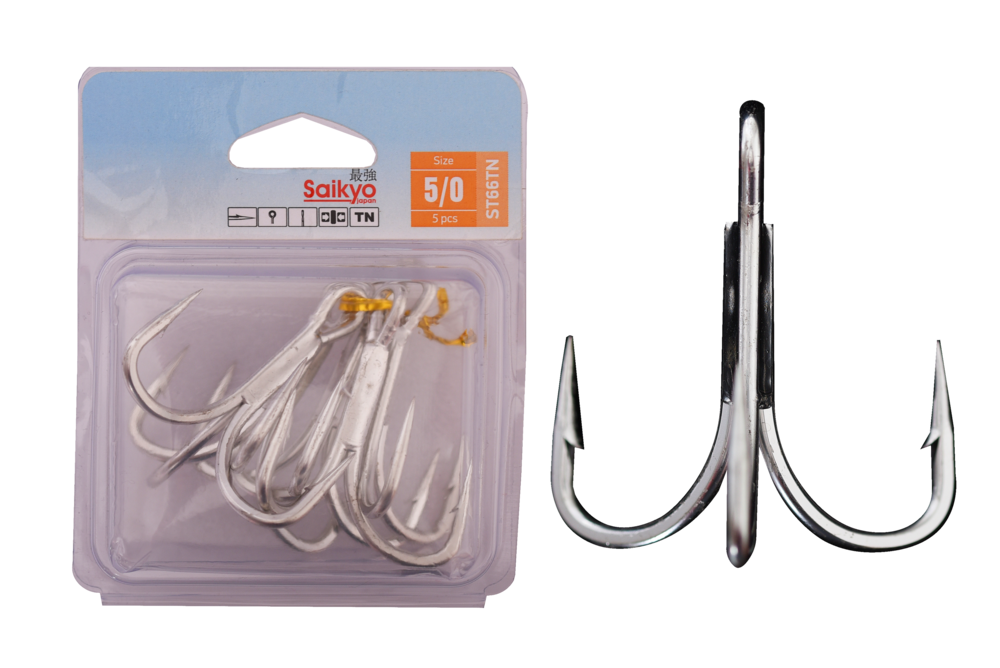 Крючки Saikyo тройн. ST66 № 5/0 (5 шт)