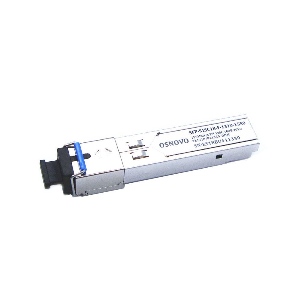 Оптический SFP модуль SFP-S1SC18-F-1310-1550 (разъем LC до 20км)
