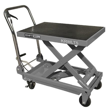 Цена на KraftWell (KRWLT5) Платформа подъемная передвижная с гидравлическим приводом г/п 500 кг