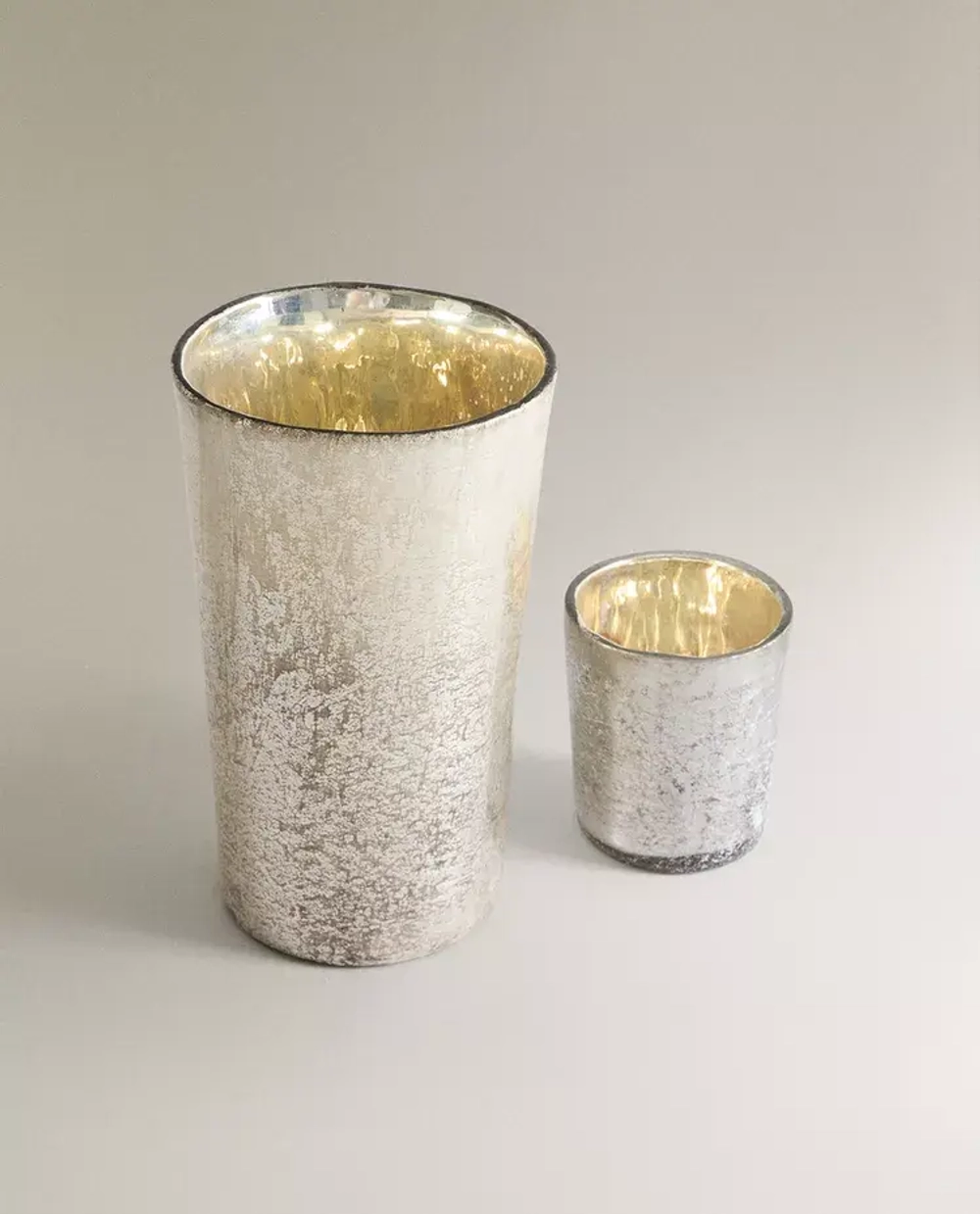 ZARA HOME ХРУСТАЛЬНАЯ ВАЗА, СЕРЕБРО