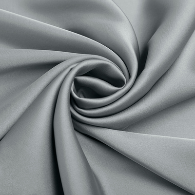 Атлас Армани стрейч, 90 гр/м2, 145 см, серый