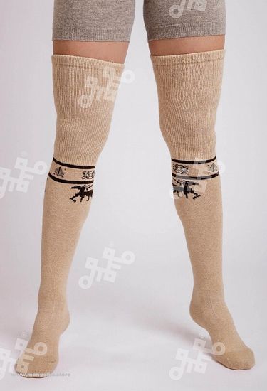 Чулки из  монгольской шерсти