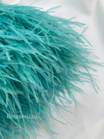 Перо цвета морской волны (бирюзовое)