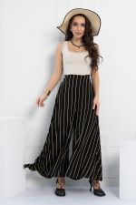 Брюки Камелия (черные/полоска) Б12964-13М LT Collection