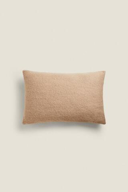 ZARA HOME ОДНОТОННЫЙ ЧЕХОЛ НА ПОДУШКУ, РЫЖЕВАТО-КОРИЧНЕВЫЙ