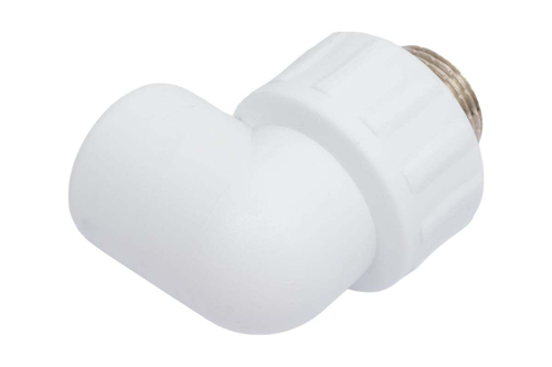 Колено комбинированный PPR нар. р. 25х3/4, белый, РТП (10802)