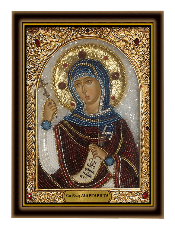Святая великомученица Маргарита, в киоте