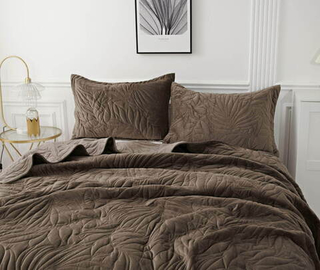 Покрывало 160х220 и наволочка 50х70 Sofi De MarkO Глория коричневое