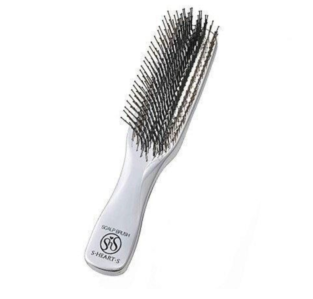 S-HEART-S Plus Long Silver - массажная щетка для кожи головы
