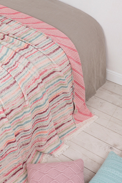 Покрывало 150x210 Luxberry Bali розовый-бирюзовый-бордо