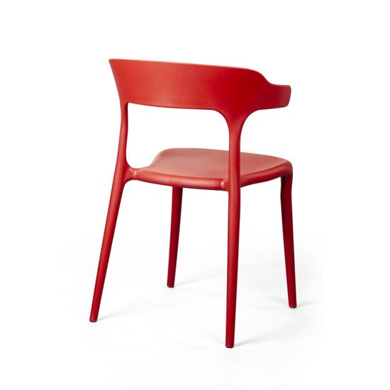 Стул Leo, первичный пластик красный