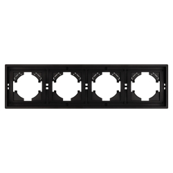 Рамка пластиковая FRM-TENDO-PL-4-BK (Arlight, -) 053848