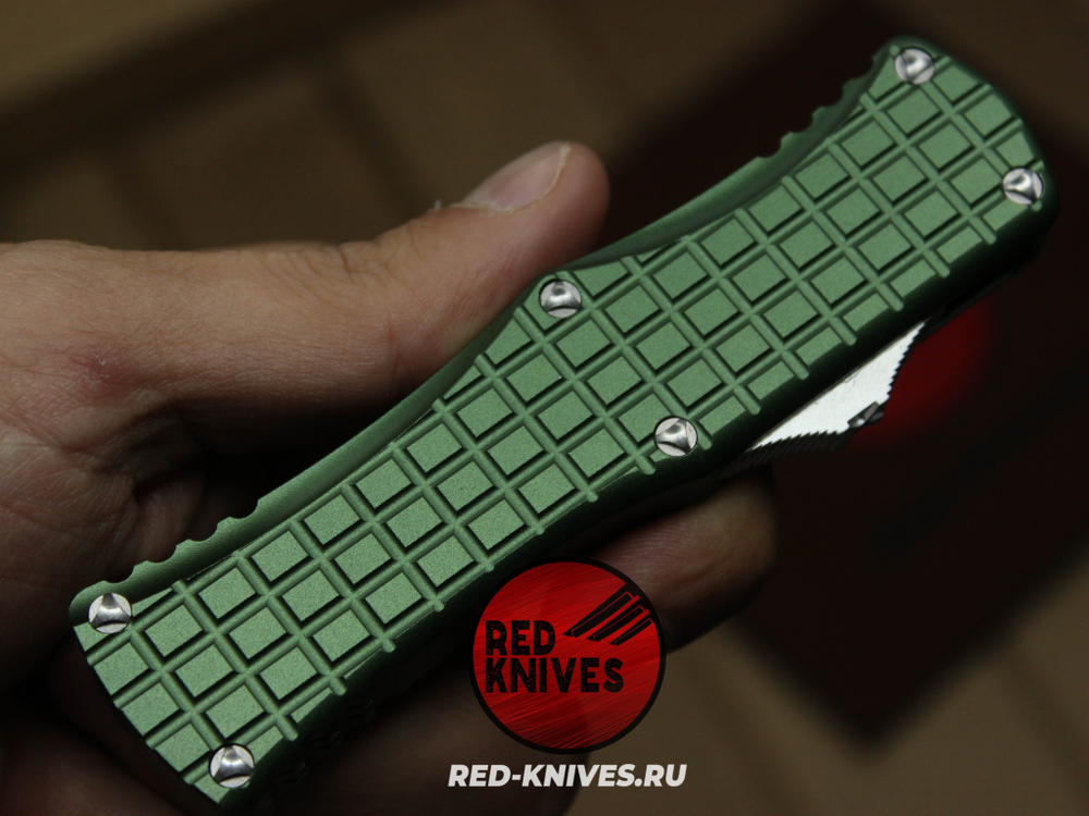 Нож Microtech HERA FRAG S/E - зеленая рукоять, клинок стоунвош RK/Н69