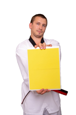 Доска для разбивания многоразовая желтая 5 мм