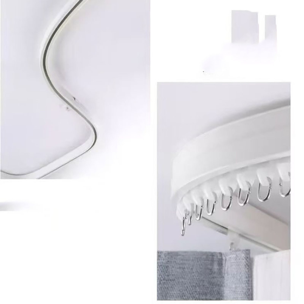 Гибкий карниз для штор, алюминиевый, потолочный/настенный