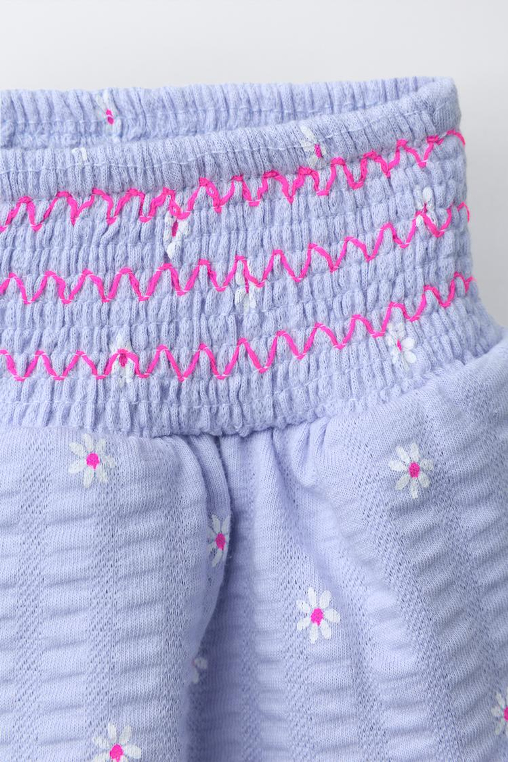 ZARA ЮБКА-ШОРТЫ С ЦВЕТОЧНЫМ ПРИНТОМ, ЦВЕТ МАЛЬВЫ