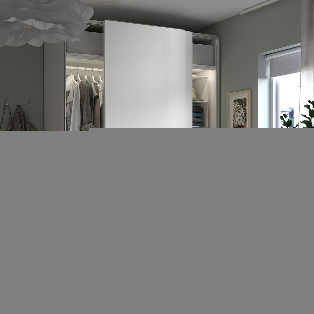 Шкаф-купе PAX HASVIC IKEA комбинация с 2 полками (белый)  170*45*220