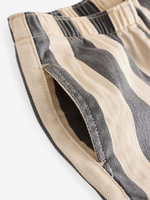 Брюки широкие для девочки Next N79-913, Серый, Молочный