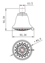 Душевая лейка LEMARK LM8043C для верхнего душа 3-функциональная