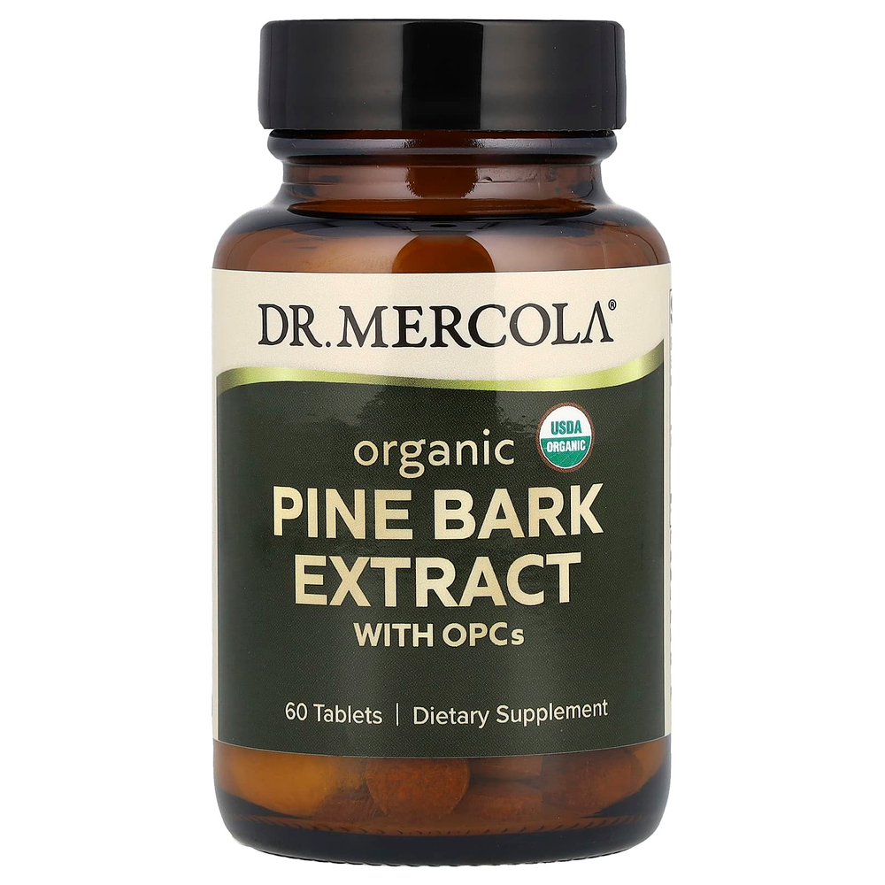 Dr. Mercola, Органический экстракт сосновой коры с ОРС, 60 таблеток