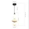 SL6134.413.01 Светильник подвесной ST-Luce черный/желтый, опаловый LED 1*18W 3000K FLORENTINI