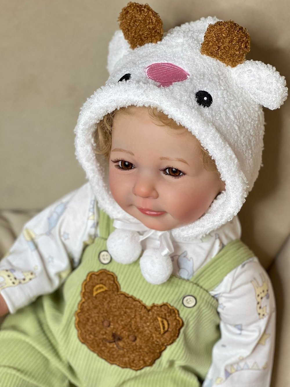 Кукла Реборн мягконабивная 55см в пакете (FA-575)