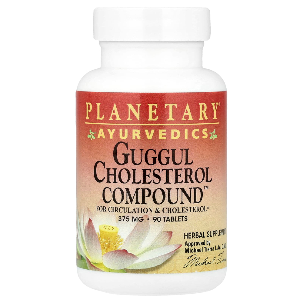 Planetary Herbals, Ayurvedics, Guggul Cholesterol Compound™, 90 таблеток