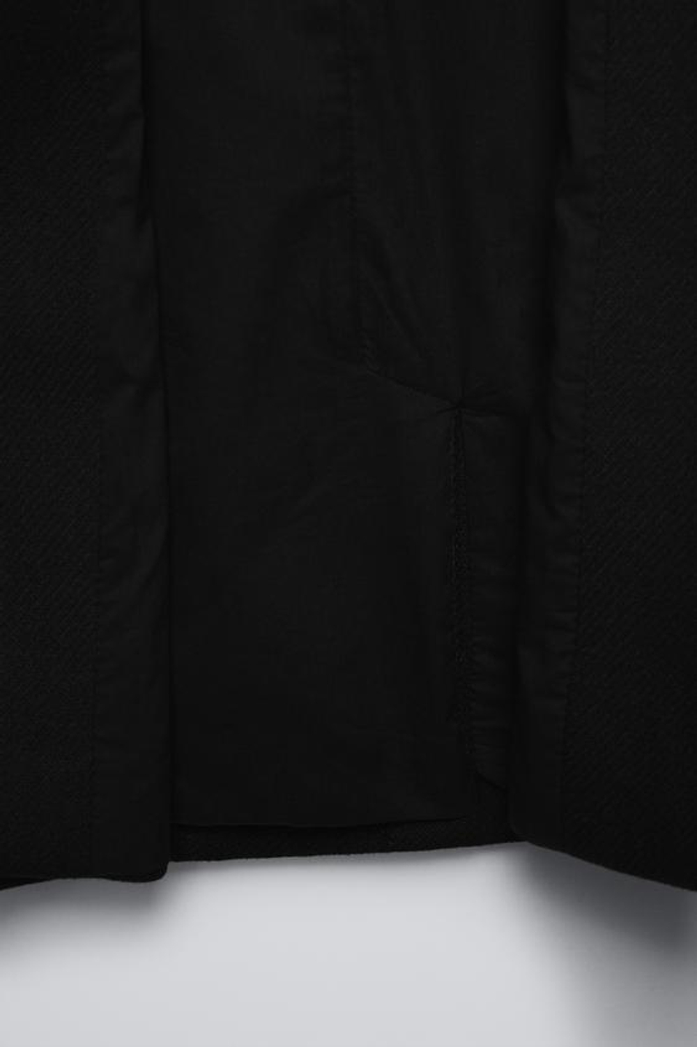 ZARA ПАЛЬТО ИЗ СМЕСОВОЙ ШЕРСТИ, ЧЕРНЫЙ