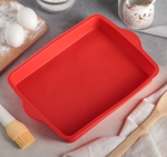 Форма для выпечки силиконовая "Прямоугольник" 30х22х4 см